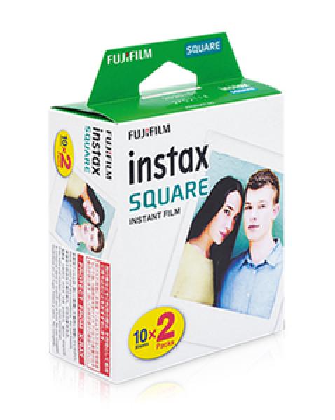 Fujifilm instax square 20 - 2x10 Fotos farbig  Sofortbildfilm